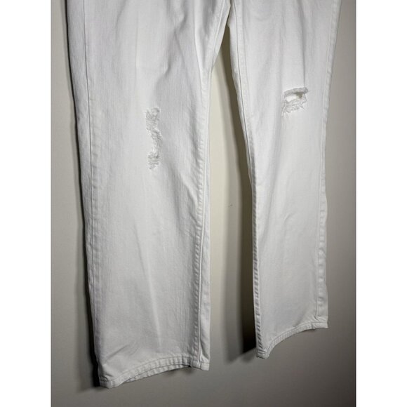 OLD NAVY White Diva Jeans Denim Pants Distressed Size 14 - Picture 3 of 9